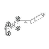 Metal Overlap Arm for Silent Gliss 1280/3900 Curtain Tracks