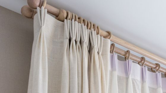 pleated curtain heading